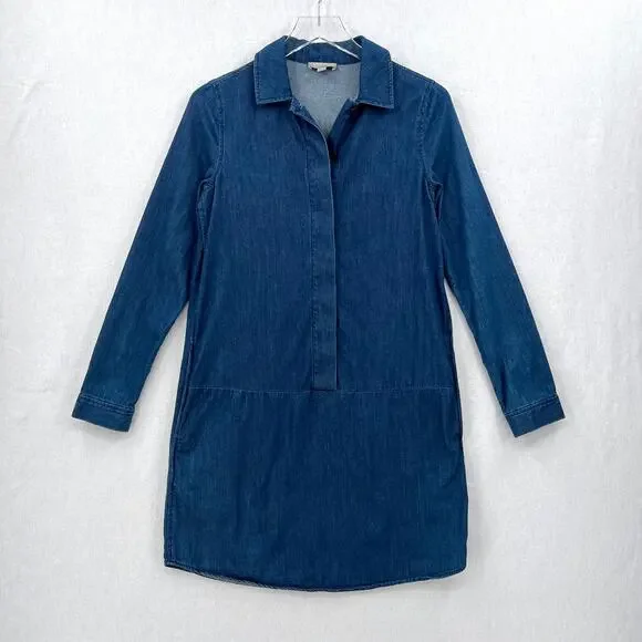 denim dress cos Denim Dress Cos Dress Blue COS Asymmetric Panelled Denim Midi Dress Endource